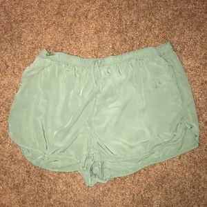Green Abercrombie and fitch fabric shorts